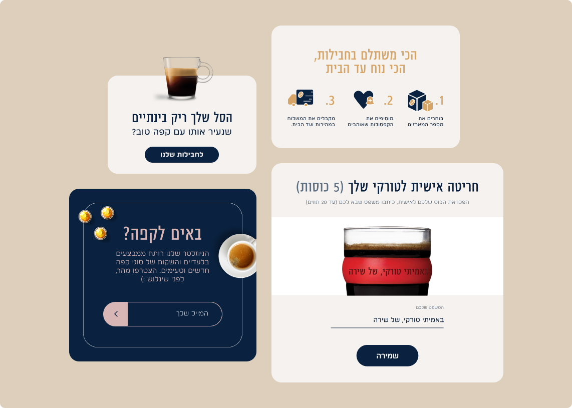 Examples of the Elite Coffee shopping experience